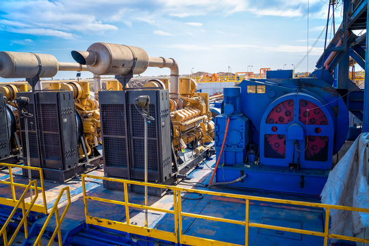 Fire Station, standalone diesel generator. Gas detector point type install risk area near turbine gas compressor to detect and alarm when gas leaking for safety.