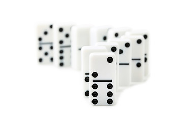 Dominoes isolated on white background