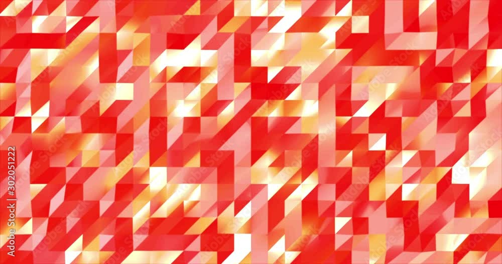 Poster abstract red 3d geometric pattern. mosaic metall background for business presentation.