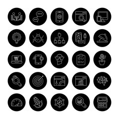 Set Of Universal 25 Icons