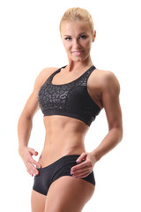Obraz premium young athletic muscular female body