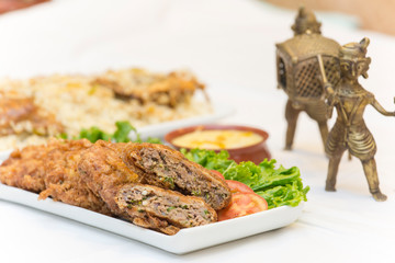 Nawabi food – Mutton Tikka kebabs. This types of food are too flavourful and delicious.