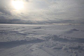 Fototapeta na wymiar winter snow landscape