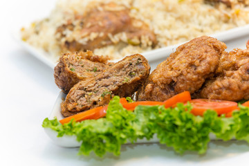 Nawabi food – Mutton Tikka kebabs. This types of food are too flavourful and delicious.