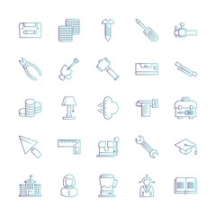 25 Simple Universal Related Color Icons