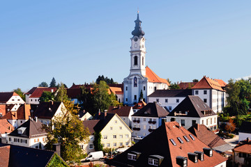 Ortsbild mit Klosterkirche, Altomünster