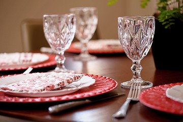 glass of red wine on a table