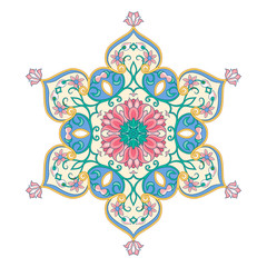 Eastern ethnic motif, traditional muslim ornament. Element for design. Vector illustration