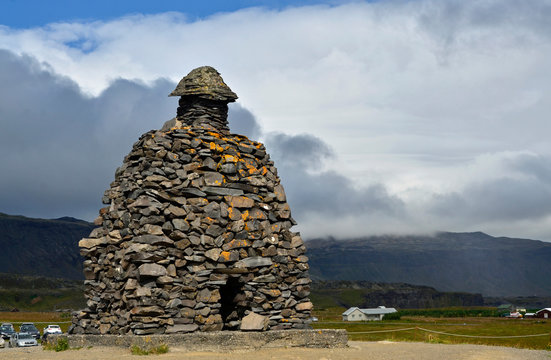 Denkmal Bardur Snaefelsas, Snaefellsj&ouml;kull, Island