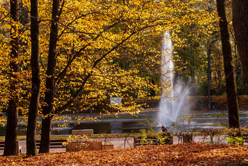 Park Planty w Białymstoku , Polska złota jesień, Podlasie, Polska © podlaski49