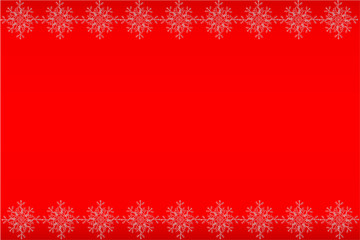 雪の結晶のデザイン　テンプレート &ndash; 赤い背景、上下シンボル