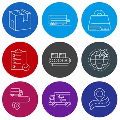 9 User interface Icon set for web and mobile applications