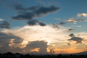 Clouds and blue sky