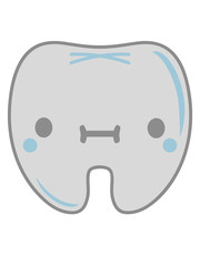zähnchen süßer zahn niedlich klein milchzahn baby kind clipart gesicht augen mund putzig zähne putzen zahnarzt zahnfee verloren lieb