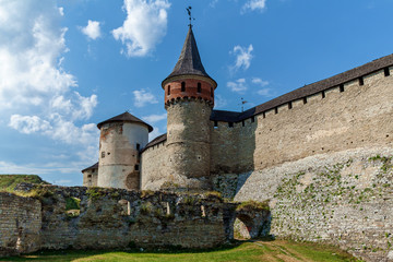 Fototapeta na wymiar fortress in Kamenetz
