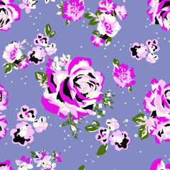 Naklejka premium Fashionable pattern in small flowers. Floral background for textiles.