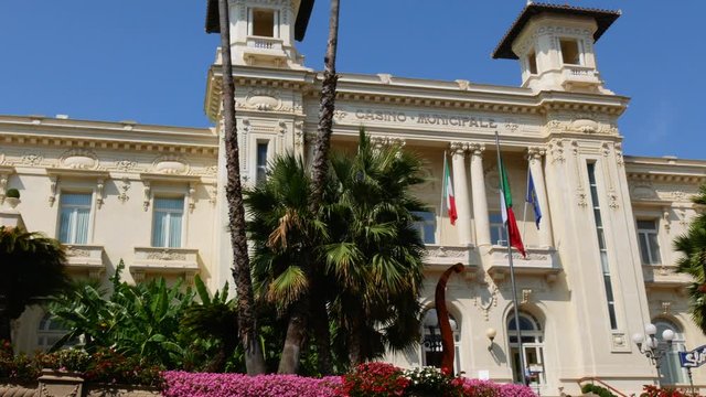Front of San Remo Casino (Casin&ograve; Municipale di Sanremo), Sanremo, Italy