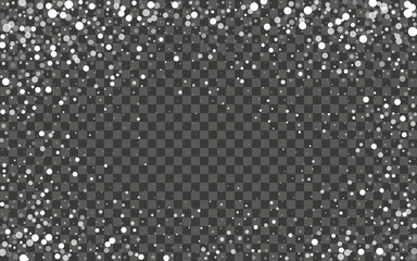 Snowfall and falling snowflakes