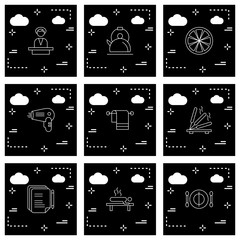 Simple Set Of Universal Icons