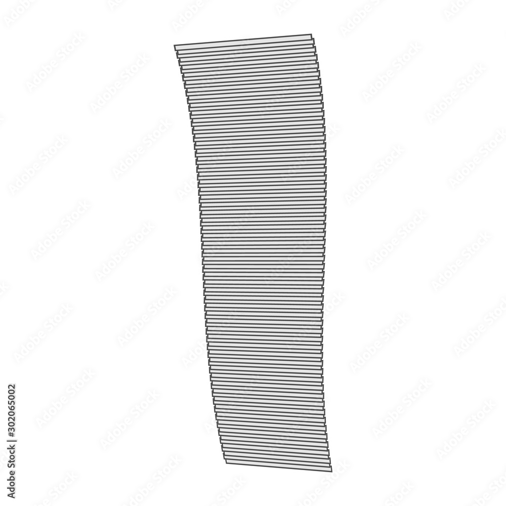 Poster large white leaning falling stack of sheets of paper, a stack of documents on paper isolated on a wh