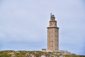 Tower of Hercules or Torre de Hercules is an ancient Roman lighthouse in A Coruna (Spain)