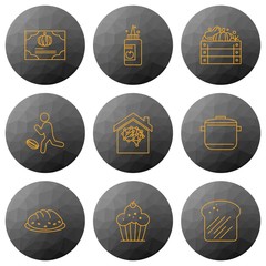 Naklejka premium Simple Set Of Universal Icons