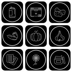 Set Of Universal Icons For Mobile Application and websites