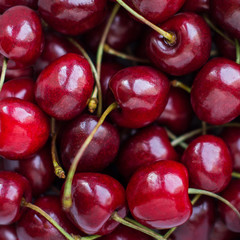 Fresh berries. Closeup background. Cherry full frame