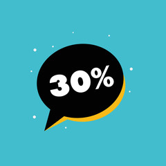 Black friday sale banner, sticker up to 30 percent off. modern design template, Sale banner, sale sticker template design. Black friday special offer. end of season special offer banner. vector eps