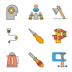 9 User interface Icon set for web and mobile applications