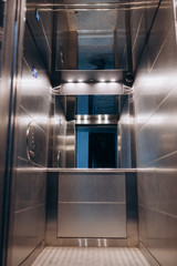 metal modern Elevator cab with mirror
