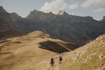 Randonneurs dans le parc national du mercantour