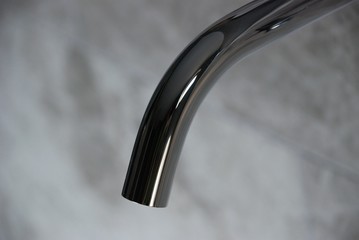 chromed metal accessories for the bathroom