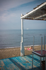 Fototapeta na wymiar plage de Procida, Italie