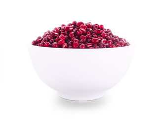 Red bean isolated on white background