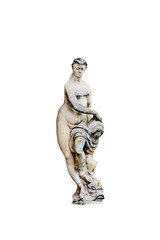 Fototapeta na wymiar Olympic goddess of love and beauty in antique mythology Aphrodite (Venus) Fragment of ancient statue.