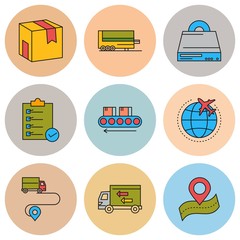 9 User interface Icon set for web and mobile applications