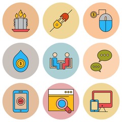 Simple Set Of Universal Icons