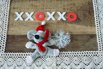 Concept image of symbol chinese happy new year 2020. Wild rat.