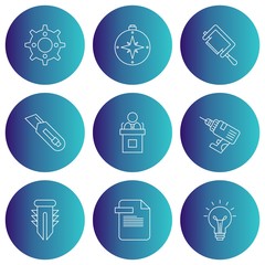 Fototapeta premium Set Of Universal Icons