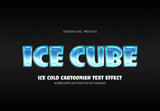 Ice cold Text Effect