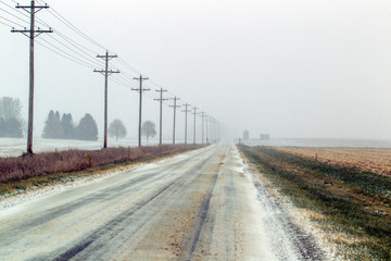 November Snow in McLean County Illinois 0983