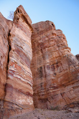 Rock desert in Jordan.