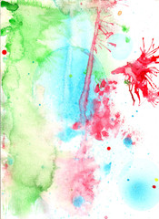 Watercolor abstract spot background paper
