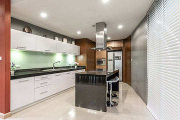 Modern, bright, clean, kitchen interior 