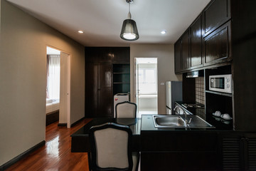 Modern, bright, clean, kitchen interior 