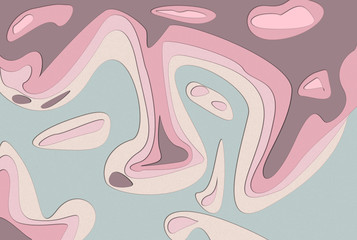 Abstract vector illustration paper cut with paper texture