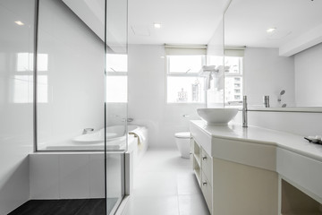 Beautiful Large Bathroom.White toilet bowl