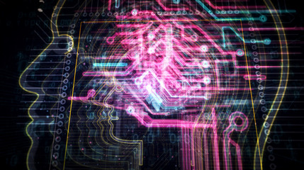 Artificial Intelligence futuristic illustration