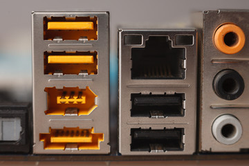 connectors USB in the computer generation, and different connection types USB